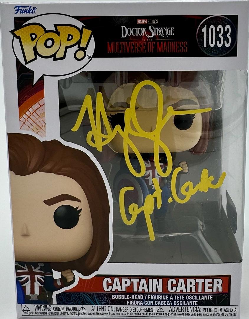 Hayley Atwell Signed Funko Pop #1033 Captain Carter (Doctor Strange) -SWAU COA
